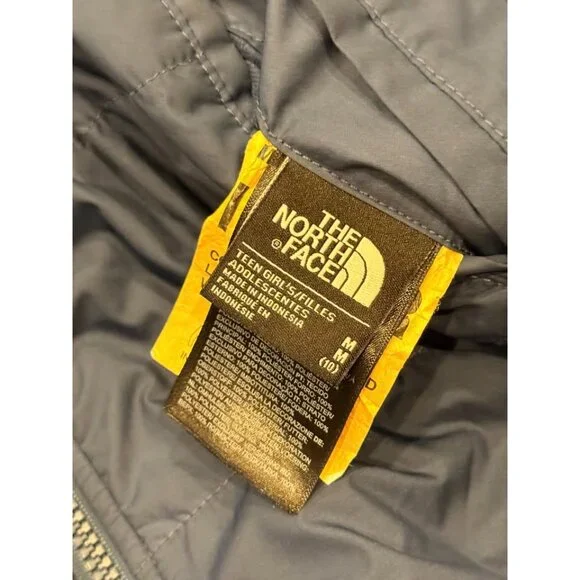 The North Face girls youth medium 10/12 REVERSIBLE soft fleece WARM blue coat
